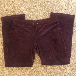 New York and company purple velour pants